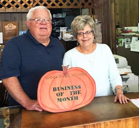 retained its same name. CHAMBER HONORS The Floydada Chamber of Commerce and Agriculture named the 126-yearold Floyd County Hesperian-Beacon newspaper its Business of the Year for 2022. Bobby Gilliand, mayor of Floydada (above, in an earlier photo with wife, Barbara), was named Citizen of the Year.
