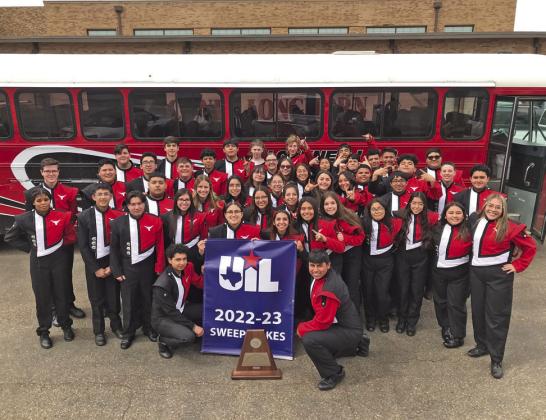 CONGRATULATIONS to the Lockney Longhorn Band. They earned Straight Division 1's in UIL Concert, Straight Division 1's in UIL Sight Reading, and add these to the Straight Division 1's from UIL Marching. The Lockney band students earned the Texas State Sweepstakes Award. | COURTESY PHOTO