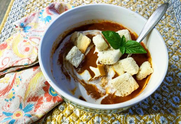 MEMORIES OF CHILDHOOD Tomato soup—with or without the accompaniment of saltines or a grilled cheese sandwich—is a fall favorite for many. | ANGELINA LaRUE PHOTO