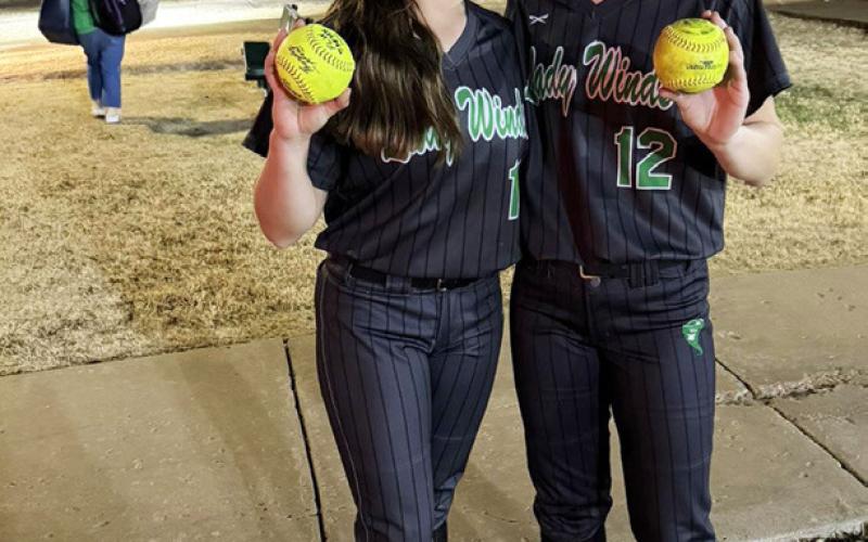 TOURNEY RUNNERS-UP Floydada beat Abernathy 11-0 Feb. 27 with Brooklyn Pyle and Rilynn Hinsley getting home runs during day two, and the Lady Winds advanced to the championship round versus Childress Feb. 28. Floydada fell to Childress 4-2 in their only loss of the season so far (season record 17-1) and went on to finish as runners-up. | NOAH FIERROS