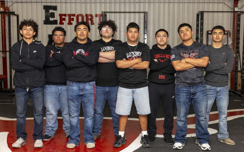 Regional qualifiers, from left: Josiah Rosales, Jose Salazar, Russell Casillas, Edward Longoria, Esael Nunez, Rober De Los Santos, Darrin Jimenez, Ryan Casilla.