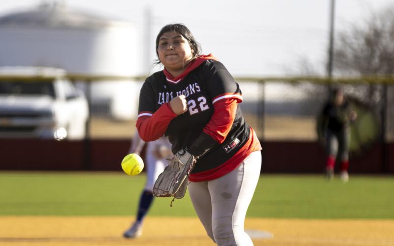Madison Marmolejo hurls one toward the plate.