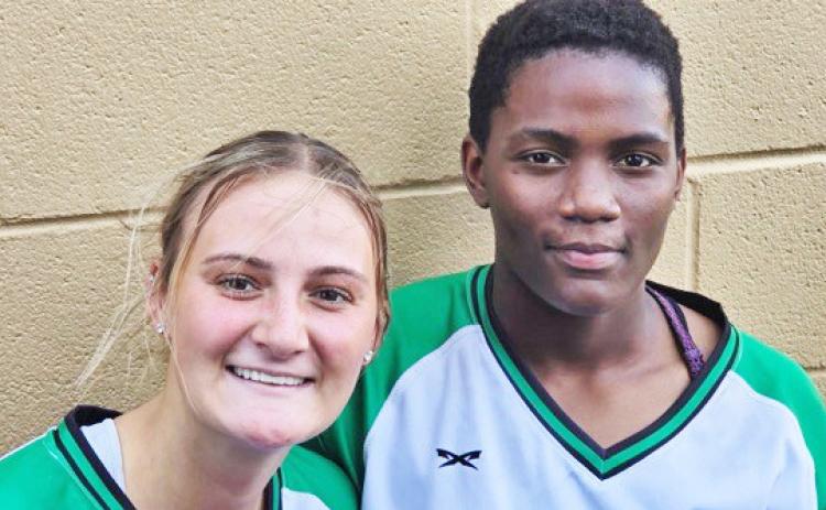 ALL STARS Congratulations go to Greater West Texas Softball Coaches Association (GWTSCA) All Star Game participants from Floydada, Kirsten Pyle (left) and Soriah Wickware. They played in the game last week at Frenship. | COURTESY PHOTO