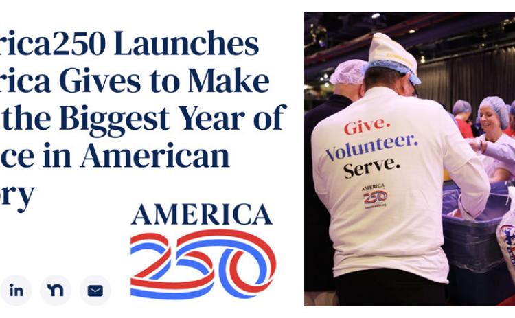 STARTING JAN. 1, AMERICA GIVES challenges businesses, nonprofits, schools, youth groups, faith-based networks, and organizations of all kinds to commit to increasing their volunteer efforts and measurable impact starting today.