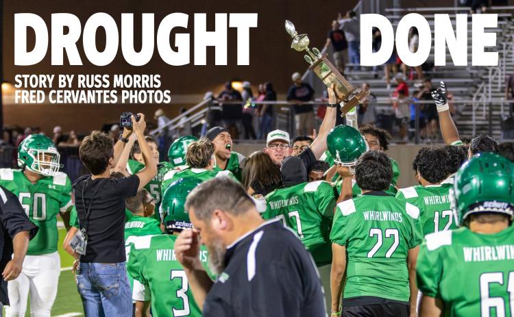 THE FLOYDADAWHIRLWINDS defeated the Lockney Longhorns 55-20 on Sept. 4, 2026, at Charles Tyer Stadium to win the Floyd County Championship and snap an 18-game losing streak. Early contributions and scores came from #20 Dayne Smith, #66 Jerald Henderson and sophomore quarterback #3 Brandyn Diaz. SPOTLIGHT PHOTOS, PAGE 8 | CERVANTES PHOTOGRAPHY