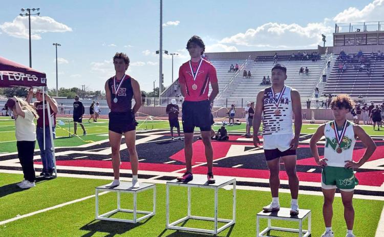 AREA CHAMPION in the 400. Daniel Alvarado clocked in at 50.52, beating 2nd place by more than eight tenths of a second. | LOCKNEY ISD