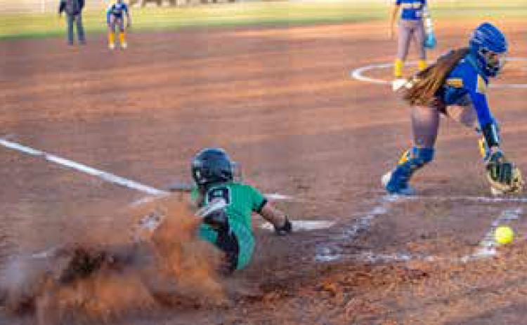 WINNING DEAL The Floydada Lady Winds took two district wins over New Deal last week, with strong pitching as well as offense. | CERVANTES PHOTOGRAPHY