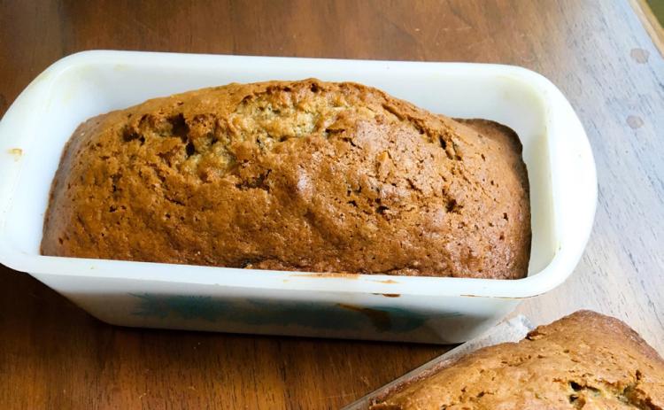 BAKED WITH LOVE During the time my husband was overseas while working for a government defense contract, banana bread was one of the things I baked and sent to him to bring a little bit of “home” into his life. | ANGELINA LaRUE PHOTO
