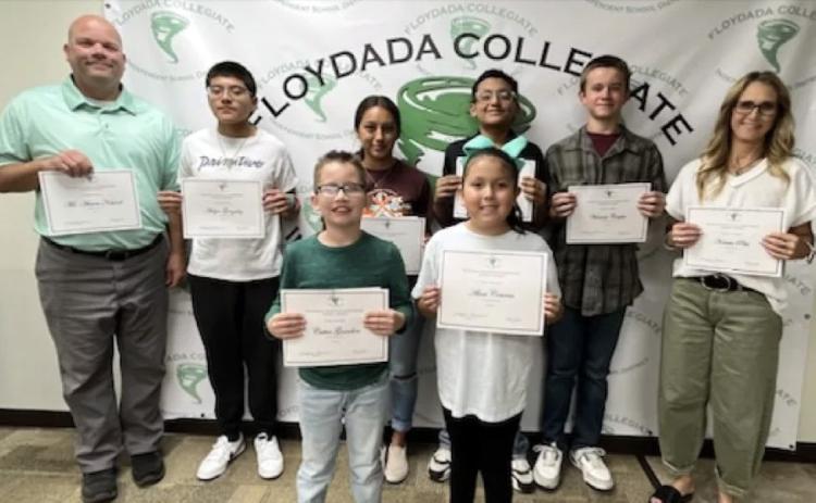 Floydada CISD recognizes students and staff at October board meeting