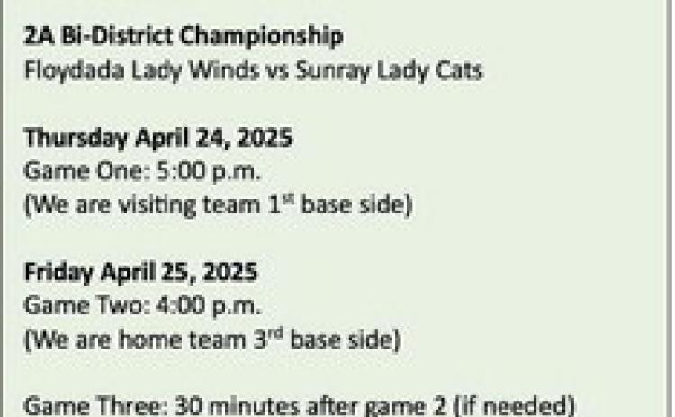 2025 SOFTBALL PLAYOFFS