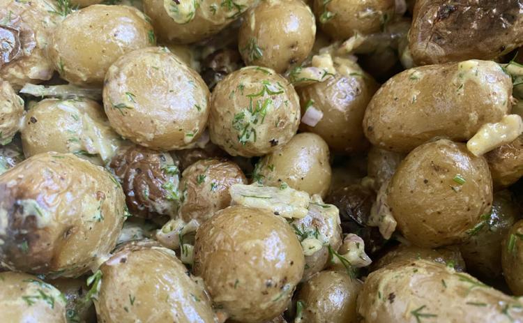 FAVORITE DRESSINGS can spice up this yummy potato salad in a variety of ways. | ANGELINA LaRUE PHOTO