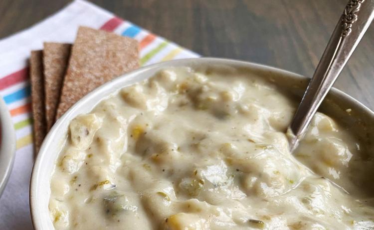 SOUP’S ON A cream-based soup can be a very heavy meal, and high in calories, fat, and cholesterol—but a version of cream-based soups can be made with healthy alternatives. | ANGELINA LaRUE PHOTO