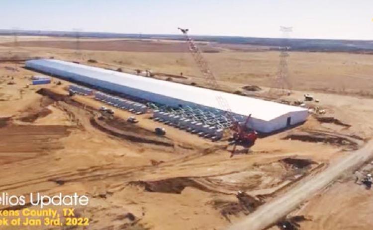 ON SHCEDULE The Argos Helios facility is on a timetable to be completed in the first half of 2022. The company announced to investors last week that the Dickens County location is moving ahead as planned. | ARGO BLOCKCHAIN PHOTO