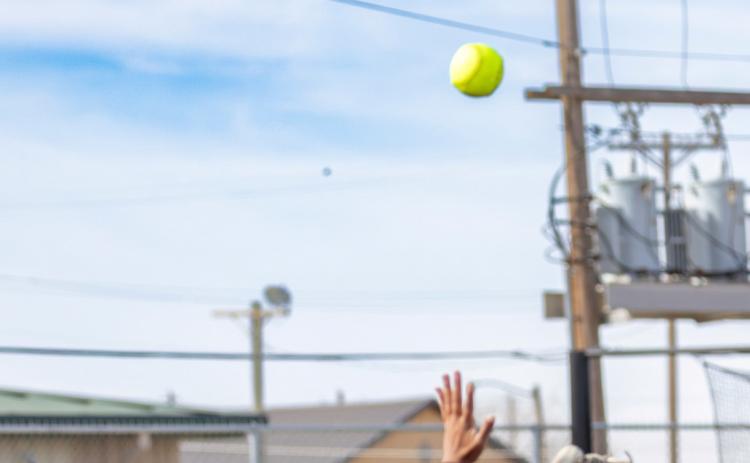 ST. PADDY’S DAY SHOWDOWN The Floydada Lady Winds shut out the Lockney Lady Horns 18–0 in the 2025 district opener | CERVANTES PHOTOGRAPHY