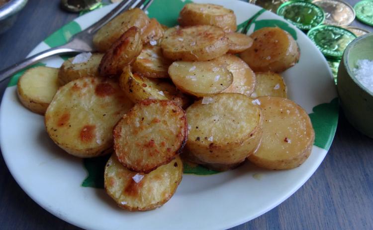 A RECENT TREND for preparing “melting potatoes” uses the same technique I use for roasting them at a high temperature to crisp the outside of the potatoes while building steam on the inside, creating a soft, fluffy interior. | ANGELINA LaRUE PHOTO