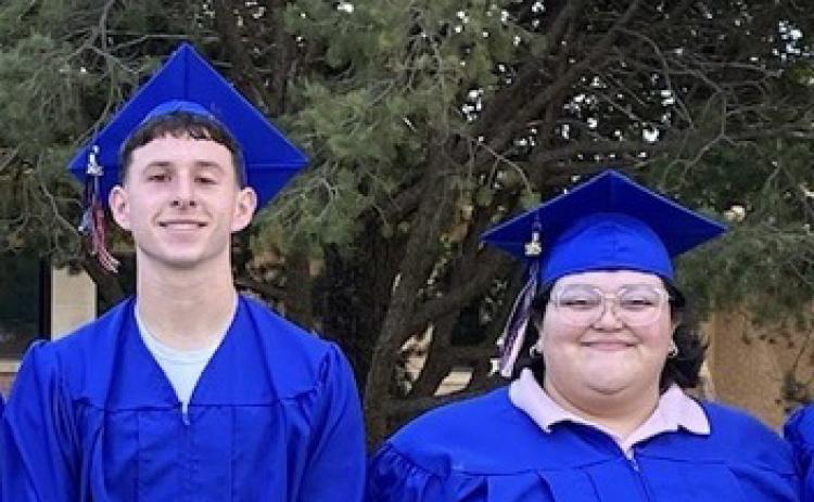 FCISD DISTINCTIVE Braun Hobbs, left, and Ava Gonzales credit Floydada Collegiate ISD for their academic and career successes. | COURTESY PHOTO