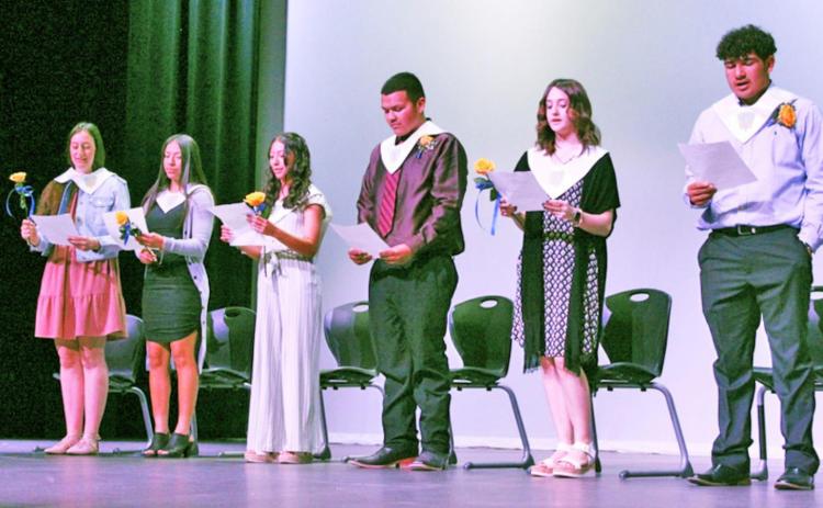 Six Floydada students inducted into A.E. Baker Chapter of NHS