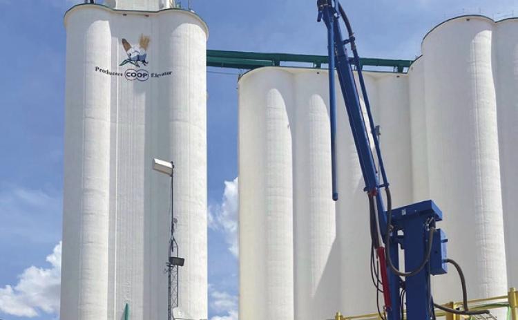 FIRST LOAD OF FLOYD COUNTY CORN was delivered to Producers Coop Elevator on Wednesday, Aug. 23 by Rob Everett. | COURTESY PHOTO
