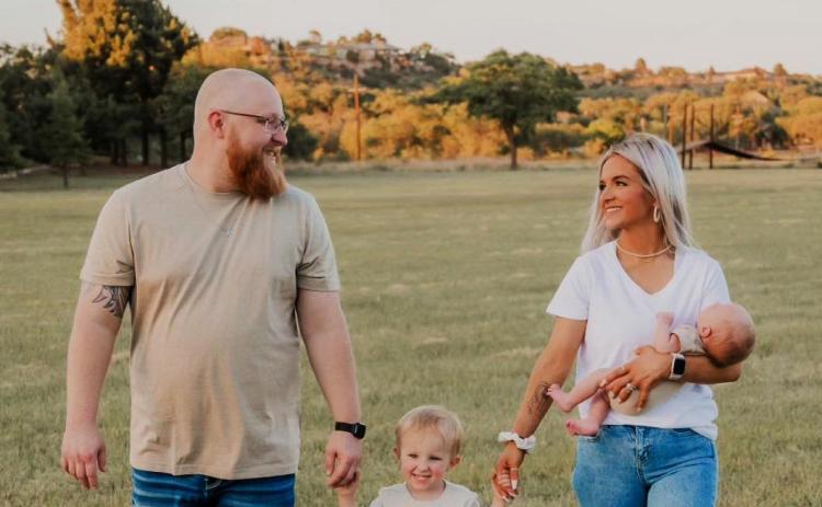 NEW PASTOR Floydada Methodist Church has announced that they have a new pastor, Hunter Hawkins. He is moving to Floydada along with wife, Karleigh, and sons Kactus and Koast. Hawkins will lead his first worship service Sunday, July 6, at 9:30 a.m. | COURTESY PHOTO