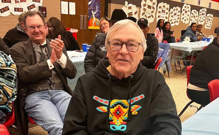 LUCKY WINNER Mike West of Lubbock won the $500 Cabela’s gift card provided by Diversity D that was drawn at the Lockney Chamber banquet last Saturday. | LOCKNEY CHAMBER PHOTO