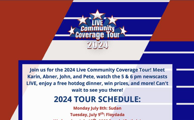 Floydada to welcome KCBD-TV for Community Coverage Tour July 9