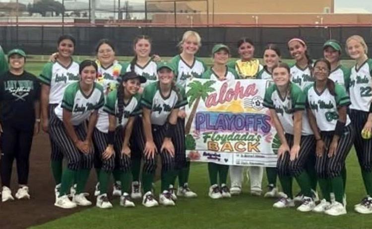 AREA PLAYOFFS After defeating Amarillo Highland Park for the bi-district crown, the Lady Winds were to face Hale Center in a best of three series at Littlefield beginning Wednesday, April 29. Check our Facebook for the latest results. | COURTESY PHOTO