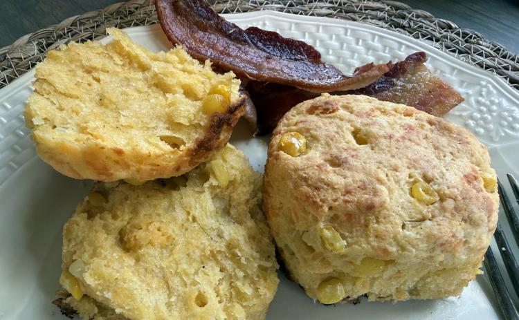 BISCUITS MADE WITH CORNMEAL turned out to be very good—and would make a great bread to serve this fall with chili, stew, or a bowl of beans. | ANGELINA LaRUE PHOTO