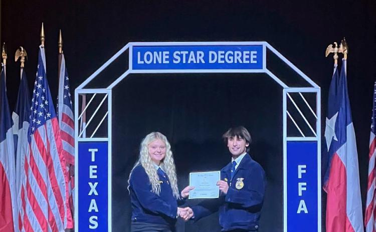 Five Floydada students earn Texas Lone Star Degrees