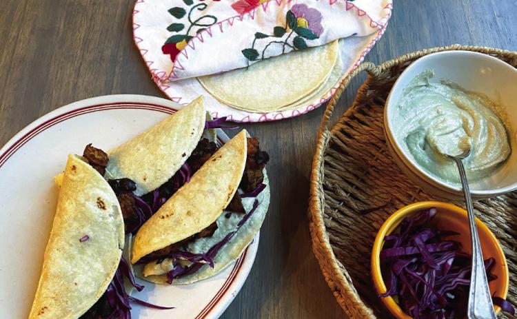 TACO TIME A small taco bar can accommodate multiple tastes, with add-ons to these veggie tacos. | ANGELINA LARUE photo