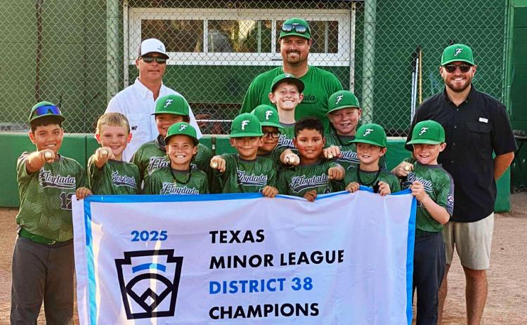 LITTLE LEAGUE HONORS Floydada’s 8/10 Minor League All-Star team won the District 38 championship last week against Abernathy, 9-8. The team was made up of boys from Floydada and Silverton. | COURTESY PHOTO