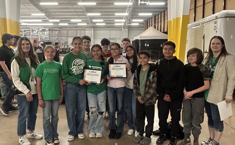 Congratulations go to the FCISD KidWind teams that competed at Texas Tech recently. The Texas Turbines, Junior High competed with High School to take 2nd place in Circuitry and 2nd in Building Instant Challenge. The Whirlwind Warriors Junior High team took 1st place in Circuitry and 1st place in BTAC Challenge. The Whirlwind Wizards Junior High team took 1st place in Circuitry and 3rd Overall. COURTESY PHOTOS