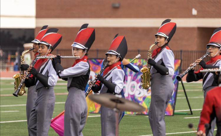 Lockney Longhorn Marching Band had their first big competition of the year, Denver City’s Tumbleweed Marching Classic, Oct. 3, and the Lockney musicians finished 1st in 1A-4A Prelims, won Outstanding 1A-4A Brass, and finished 1st/ Grand Champions of the 1A- 4A Division in Finals. The Lockney Marching Band will now compete in the Lubbock “Westerner” Marching Contest on Saturday, Oct. 10, performing at 10:15 a.m. among a total of 50 bands. SPOTLIGHT PHOTOS, PAGE 8 | CERVANTES PHOTOGRAPHY