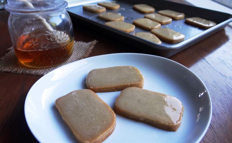 SWEET AND SPICE I love taking my basic shortbread recipe and coming up with new ingredients to pair it with. So naturally, a pumpkin spice shortbread and pumpkin flavored glaze are the right choice this fall. | ANGELINA LaRUE PHOTO