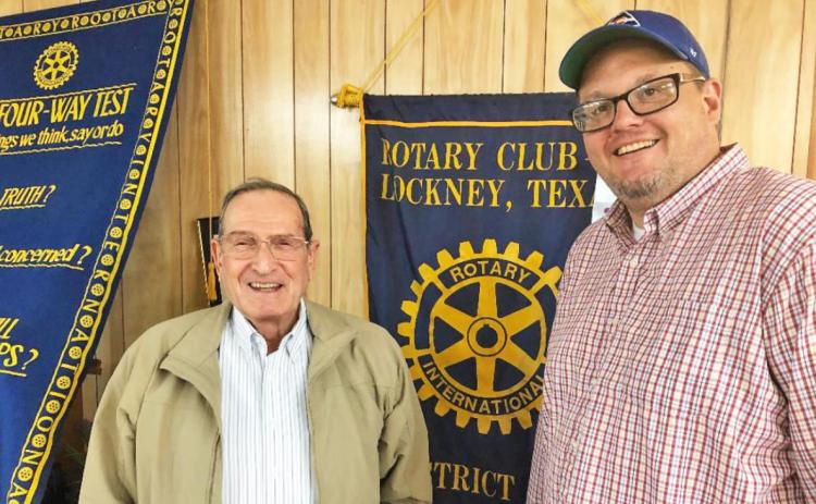 Poling to head Lockney Rotary, welcomes new member Crowe