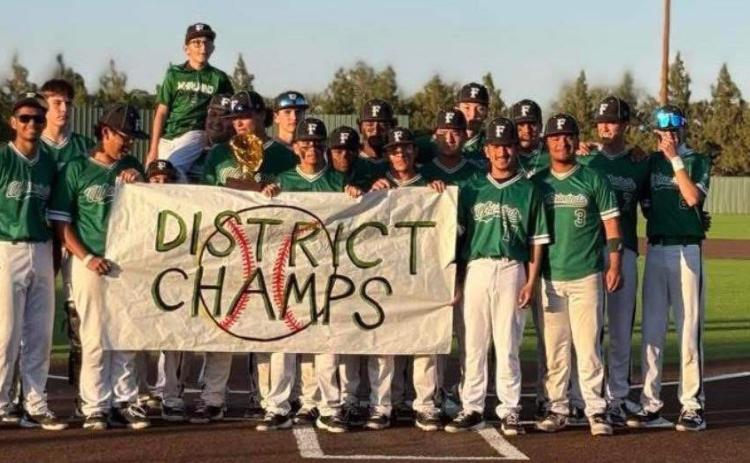 DISTRICT CHAMPS Congratulations go to Coach Jeff Fabila and the Floydada Whirlwinds. Floydada won the district baseball title for the first time since 2017. It's also the first time in school history that the softball and baseball teams have won the district in the same year. | COURTESY PHOTO