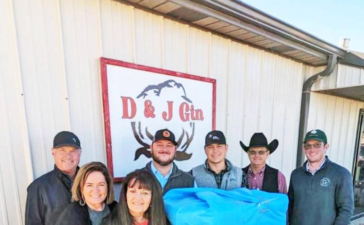 MILLIONTH BALE D&amp;J Gin, Inc. of Lockney ginned their one millionth bale of cotton December 5; the cotton was grown by Mark and Kelley McCormick of Floydada. From left are Jody Foster, Shawnda Foster, Lesca Durham, Blake Lorenz (Allenberg Cotton), Chase Young, David Foster and Will Foster. | COURTESY PHOTO