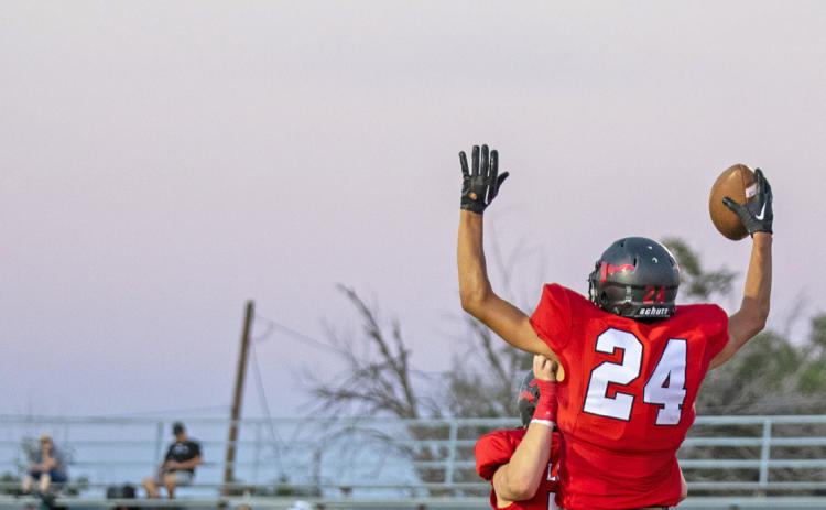 MARK ONE IN THE WIN COLUMN Lockney looked for a win over Texas Leadership Charter Academy last week and scored a solid victory. | CERVANTES PHOTOGRAPHY