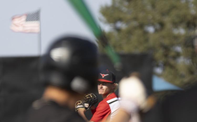 Dyllan Thiebaud on the Mound.