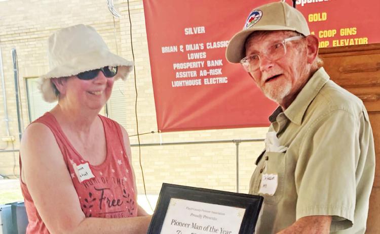 PIONEER MAN 2025 At the Floyd County Old Settlers Day May 24, James Huggins of Lockney was honored by the community. | HESPERIAN-BEACON