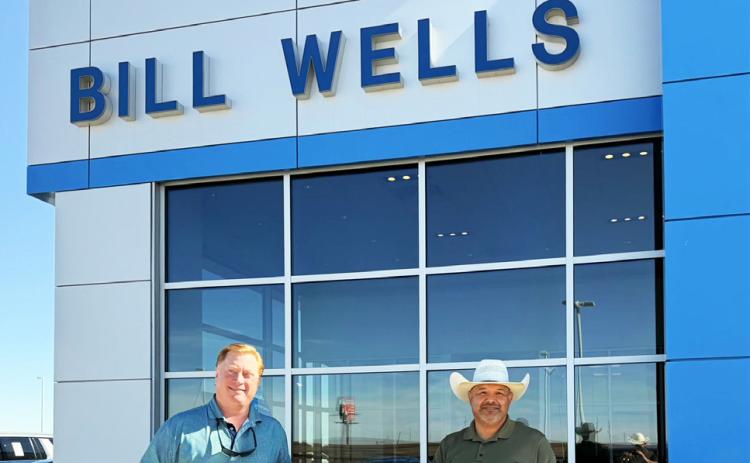 The Floyd County Sheriff's Office was selected to participate in the nationwide 2025 Chevy First Responder program, thanks to Bill Wells Chevrolet of Plainview. Through this program, they have received a $500 sponsorship check, presented last week to Sheriff Paul Raissez (right). | COURTESY PHOTO
