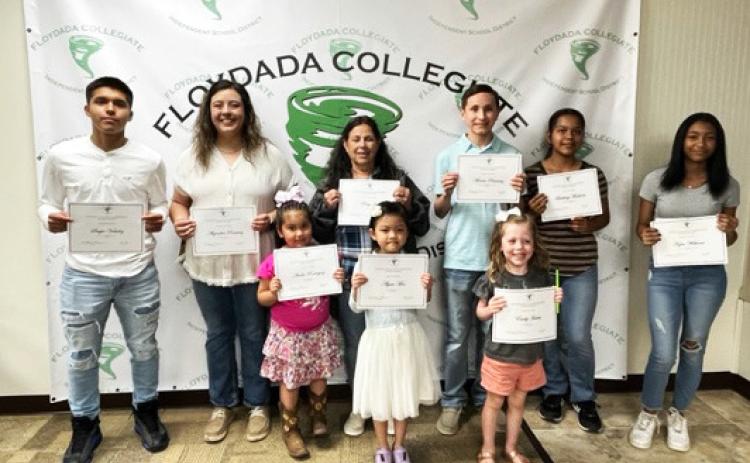 SCHOOL HONORS The Floydada CISD Students and Educators of the Month were honored at the FCISD Board of Trustees meeting. | FCISD PHOTO