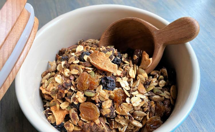 Granola goodness— with peanut butter
