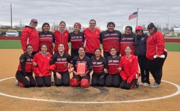 LOCKNEY’S LADY HORNS defeated New Home, Petersburg, and Memphis during tournament play. | COURTESY PHOTO