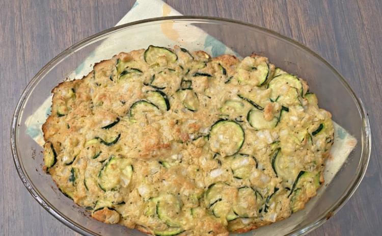 TEENY ZUCCHINI For this recipe, use smaller, tender zucchini, sliced very thin. | ANGELINA LaRUE PHOTO