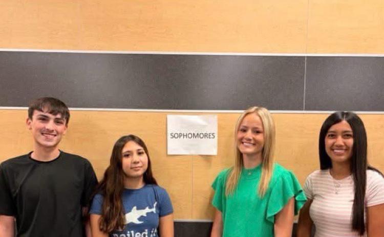 SOPHOMORE CLASS President, Brooklynn Pyle Vice President, Yaritza Miranda Secretary, Emily Martinez Treasurer, Enzo Coursey