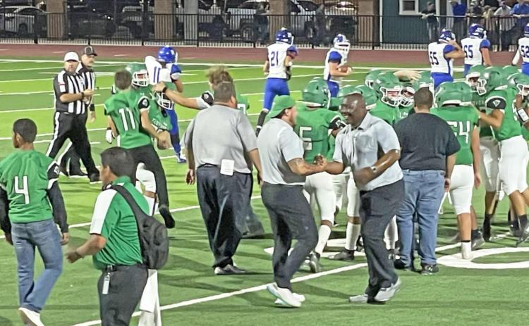 WHIRLWINDS HOMECOMING VICTORY OVER SMYER last Friday night marked a career-first win for J. R. Compton as a head coach. | HESPERIAN-BEACON