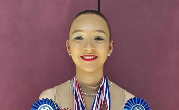 TWIRLING HONORS Congratulations go to Lockney twirler Kara Sanchez, who competed in the NBTA Southwest Regional Twirling Championships this past weekend. She got a rating of 1 on her two-baton solo and a rating of 1 on her solo. She then competed in Open Novice two-baton and got 2nd place. Regional Novice two-baton and got 2nd place, plus 1st place in Open Novice Solo and 3rd place in Regional Novice Solo. | COURTESY PHOTO