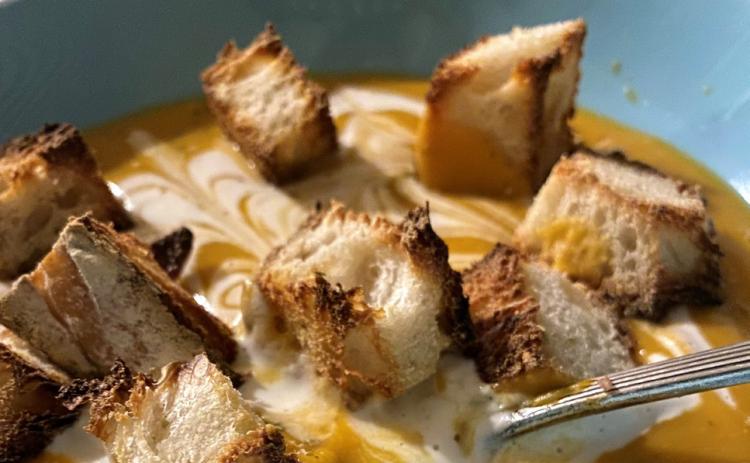 BLEND UP A CUP of Savory Sweet Potato Soup to keep you warm this week, as the fall temperatures begin to dip. | ANGELINA LaRUE PHOTO
