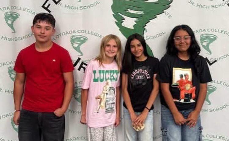 SEVENTH GRADE Adela Cuba, Joshua Posada, Stephanie Gonzalez, Charli Moore