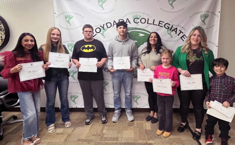 Floydada CISD recognizes students and staff at February board meeting